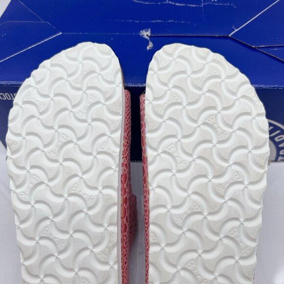 Birkenstock Florida Sandals Vegan Shiny Snake Rose Birko- Flor EU 36 US 5- 5.5 - Picture 10 of 11